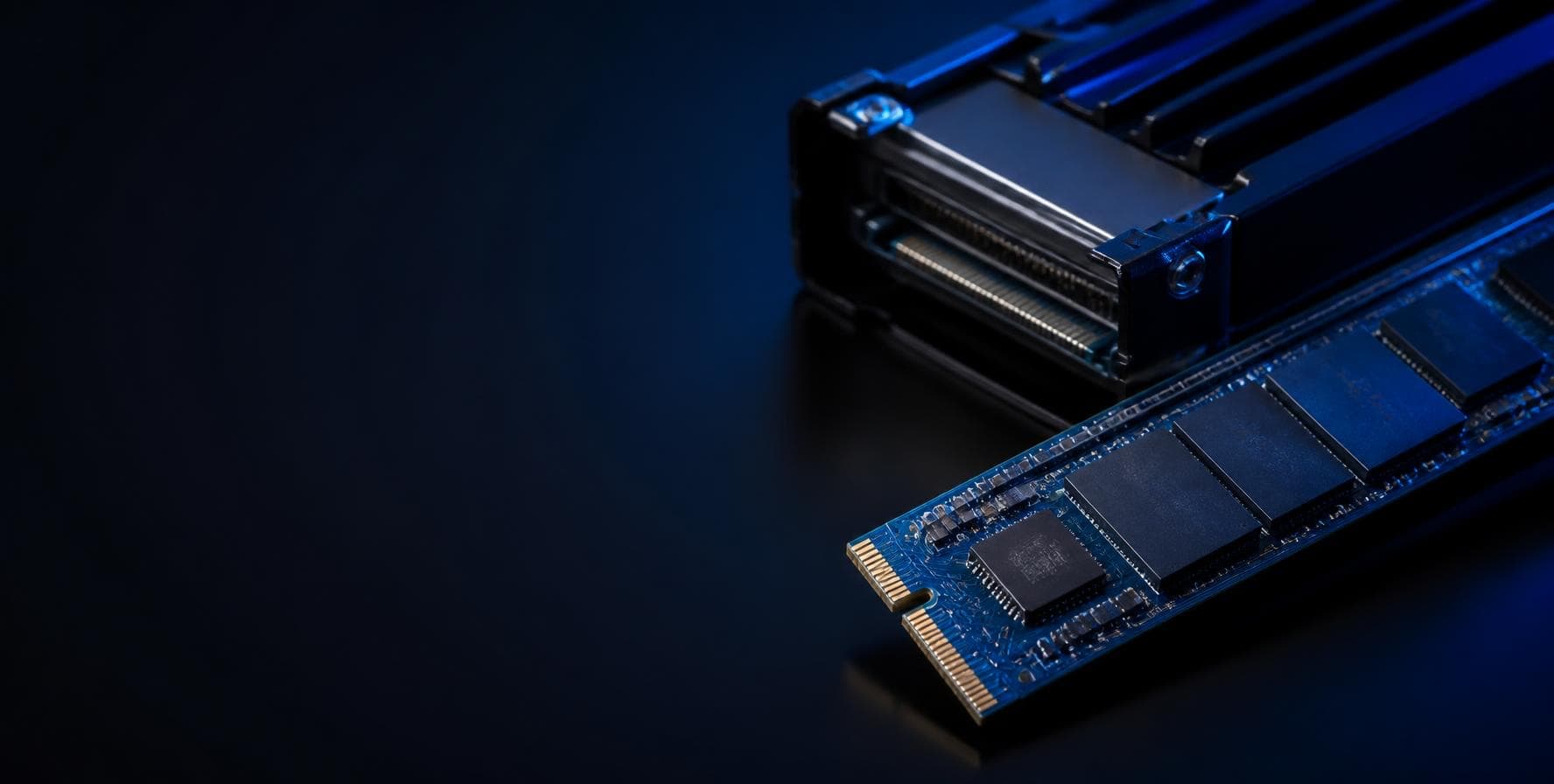Enterprise NVMe SSD close-up