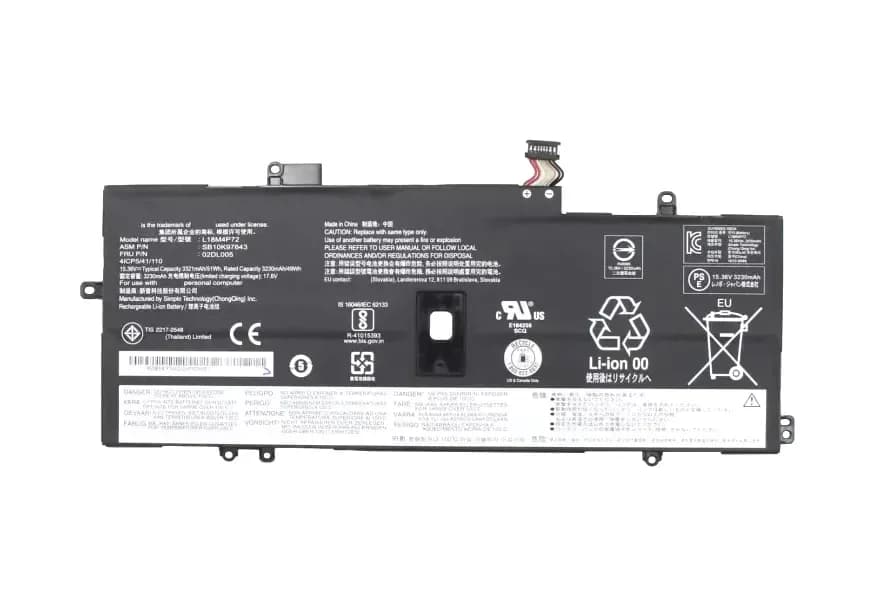 02DL005 - Lenovo 3230-mAh 49Wh 15.36V Li-Ion Battery