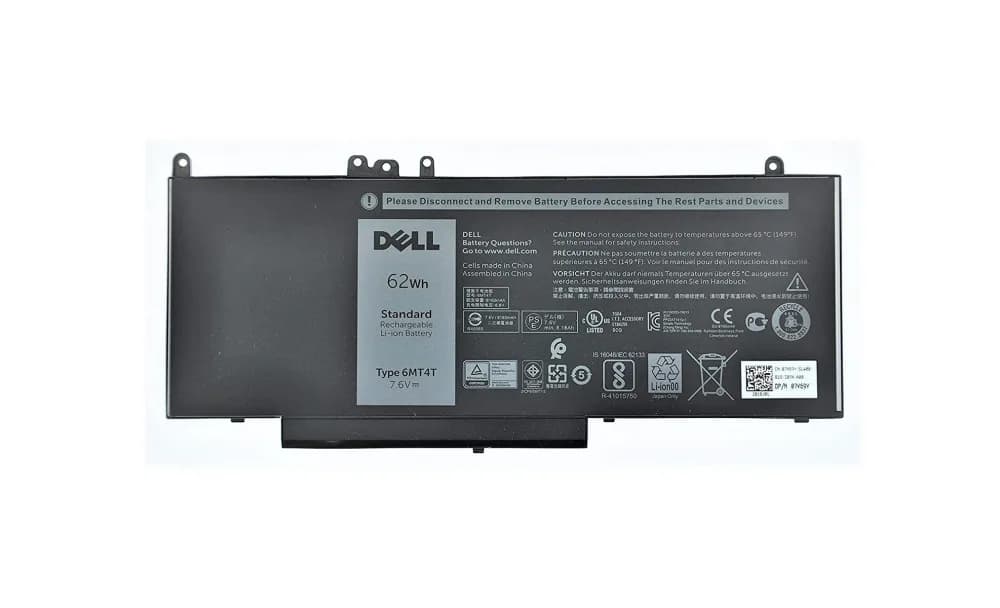 7V69Y - Dell 6-Cell 7.6-Volts 62Wh Laptop Battery