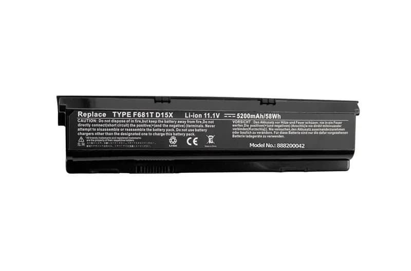 F681T - Dell 11.10V 7600mAh Li-ion 6-Cell Laptop Battery