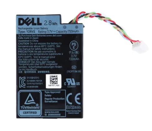 Y2RV2 - Dell 720mAh 2.8Wh 3.7V Li-Polymer Rechargeable Battery