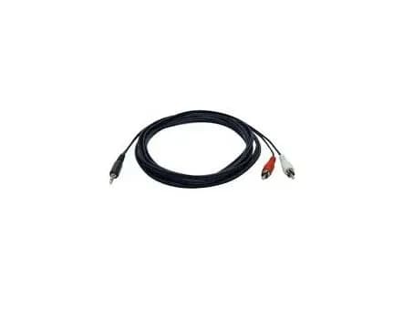 P314-006 - Tripp Lite 3.5mm Mini Stereo to 2-RCA Audio Splitter Adapter Cable (3.5mm M to 2x RCA M)