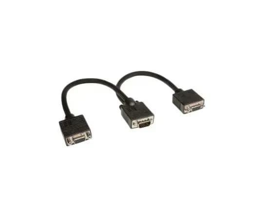 P516-001 - Tripp Lite 0.31m VGA Monitor Y Splitter Cable (HD15 M/2xF)