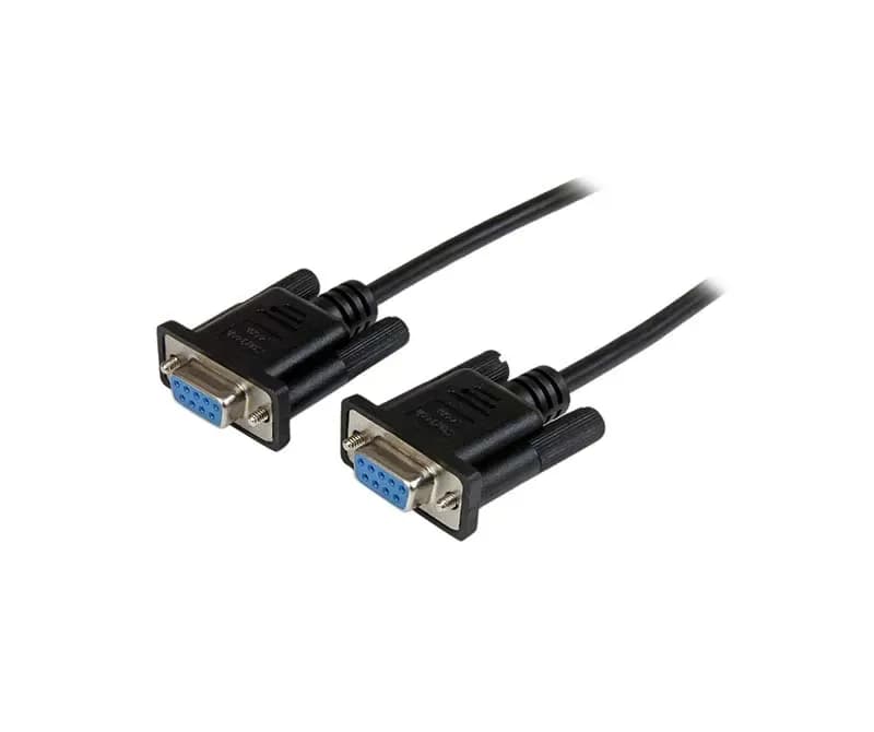 SCNM9FF2MBK - StarTech 2m Black DB9 RS232 Serial Modem Cable F/F