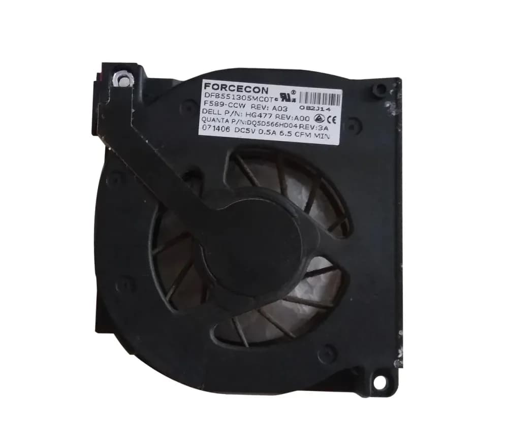 HG477 - Dell CPU Processor Case Fan for Latitude D520 D530