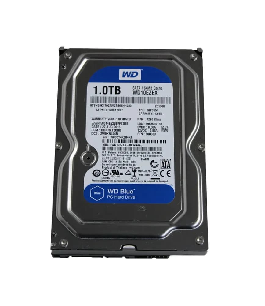 00PC551 - Lenovo 1TB 7200RPM SATA 6Gb/s 3.5-in Hard Drive