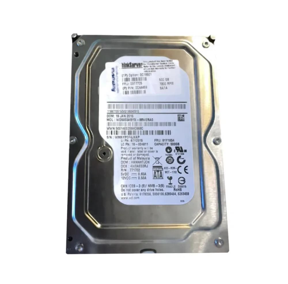 03T7705 - Lenovo 500GB 7200RPM SATA 6Gb/s 3.5-in Hard Drive