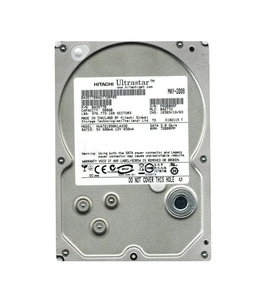 0A35770 - Hitachi 500GB 7200RPM SATA 3Gb/s 3.5-in Hard Drive