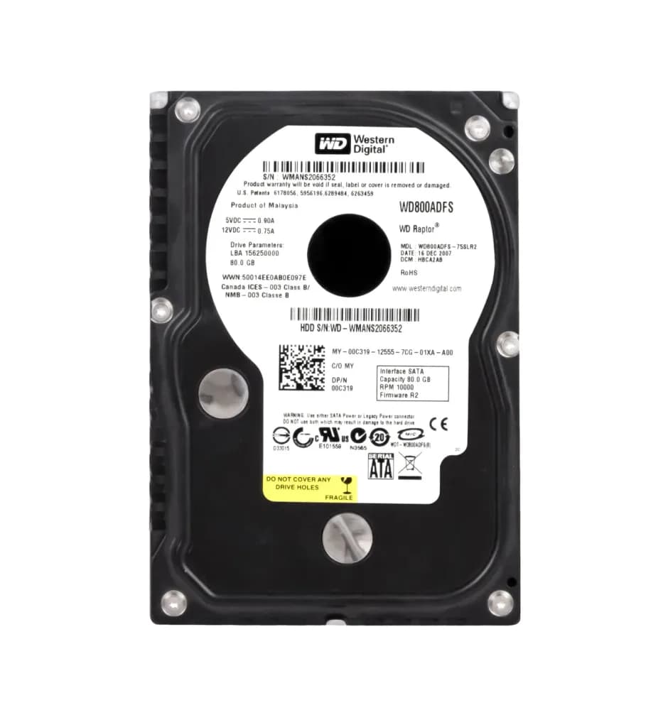 0C319 - Dell 80GB 10000RPM SATA 3Gb/s 3.5-in Hard Drive