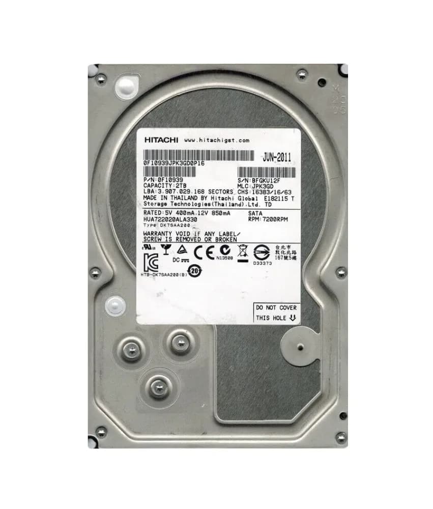 0F10939 - HGST 2TB 7200RPM SATA 3Gb/s 3.5-in Hard Drive