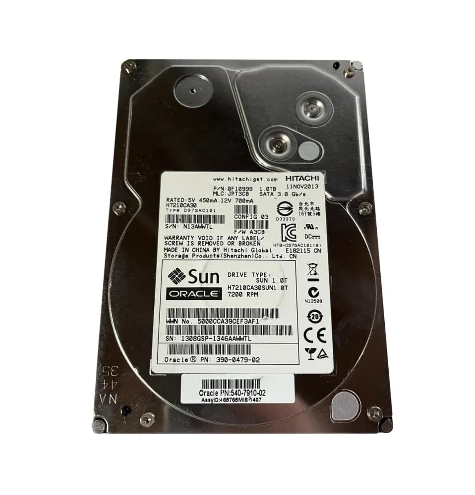 0F10999 - Hitachi 1TB 7200RPM SATA 3Gb/s 3.5-in Hard Drive