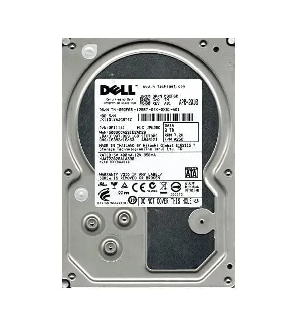 0F11141 - HGST 2TB 7200RPM SATA 3Gb/s 3.5-in Hard Drive