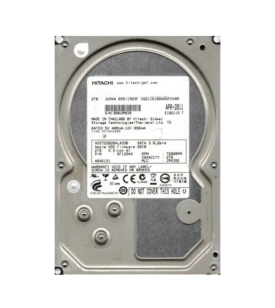 0F12944 - Hitachi 2TB 7200RPM SATA 3Gb/s 3.5-in Hard Drive