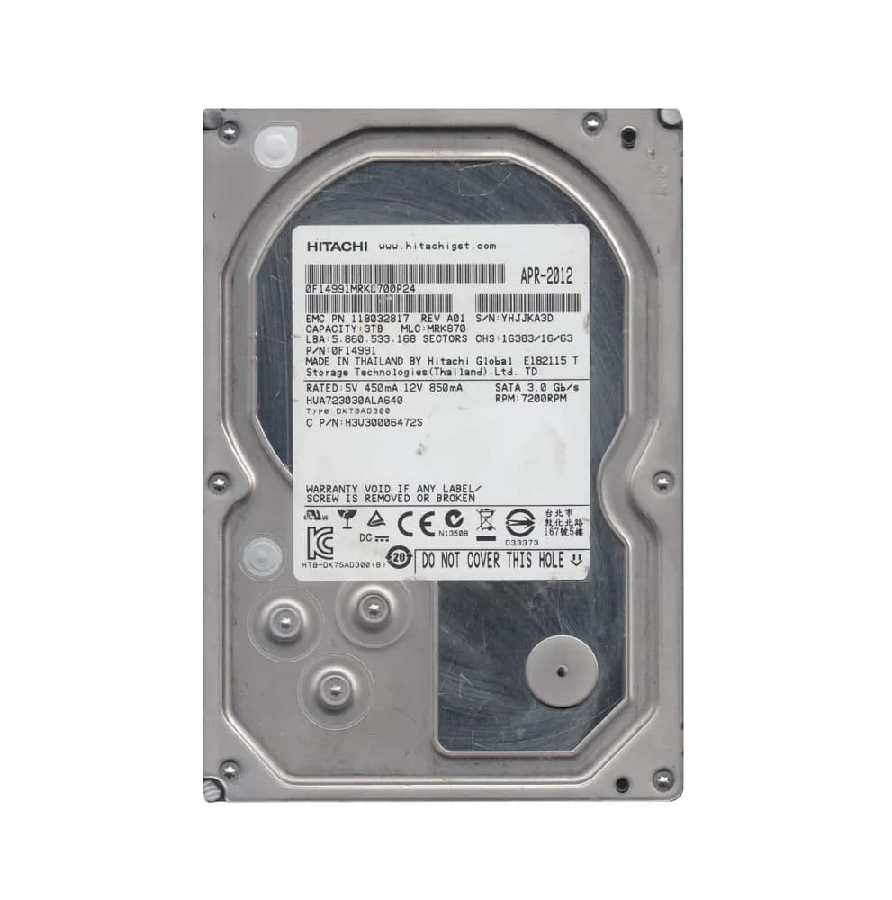 0F14991 - HGST 3TB 7200RPM SATA 6Gb/s 3.5-in Hard Drive