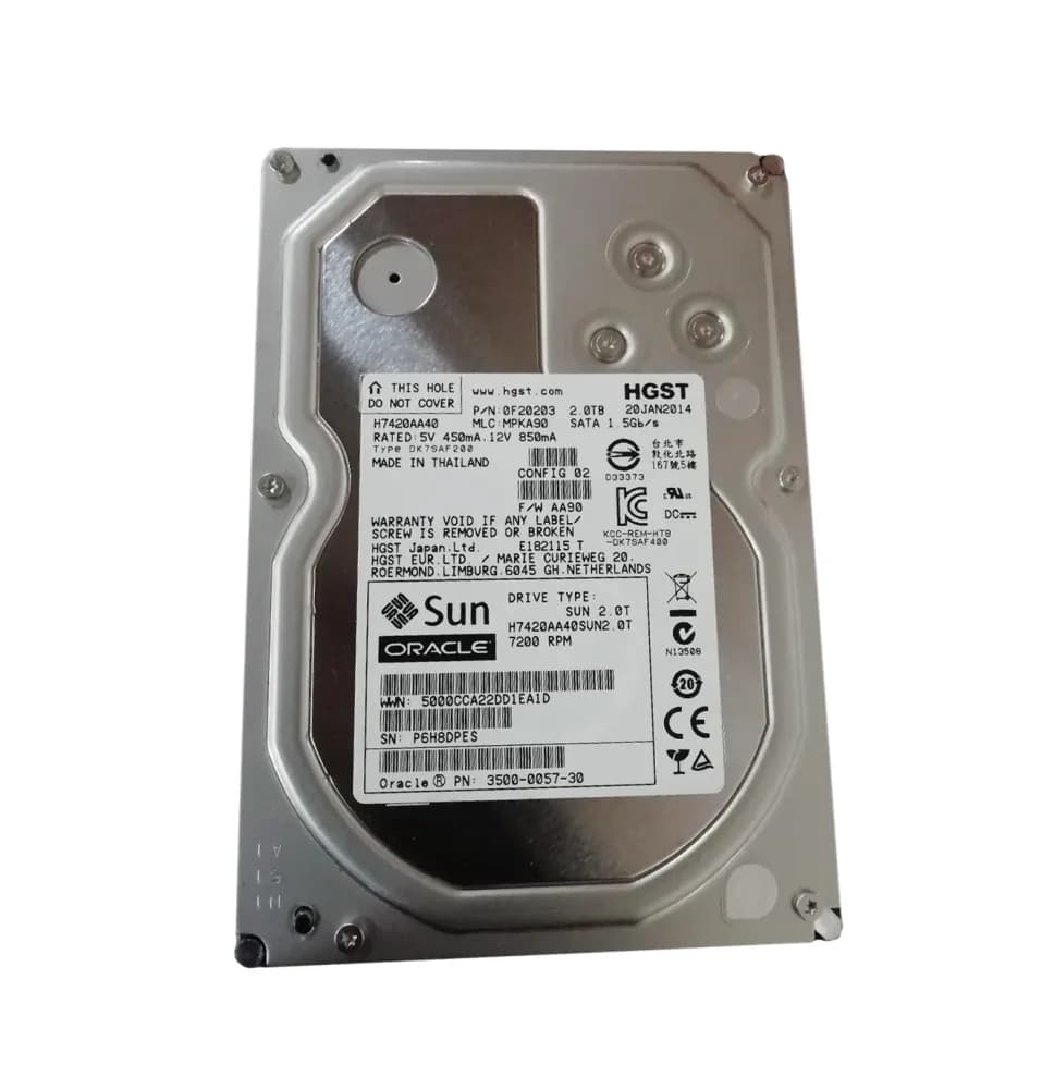 0F20203 - Hitachi 2TB 7200RPM SATA 6Gb/s 3.5-in Hard Drive