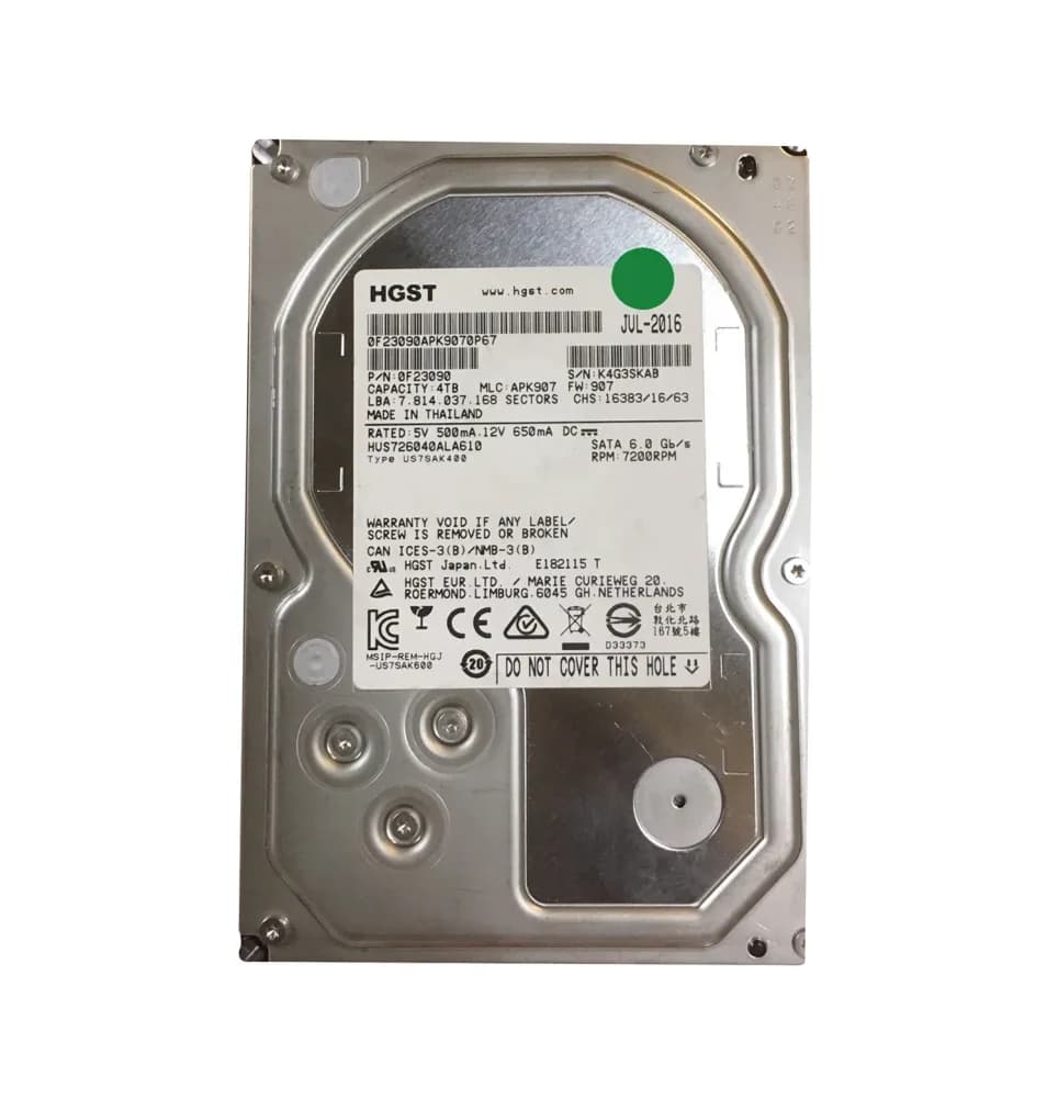 0F23090 - HGST 4TB 7200RPM SATA 6Gb/s 3.5-in Hard Drive