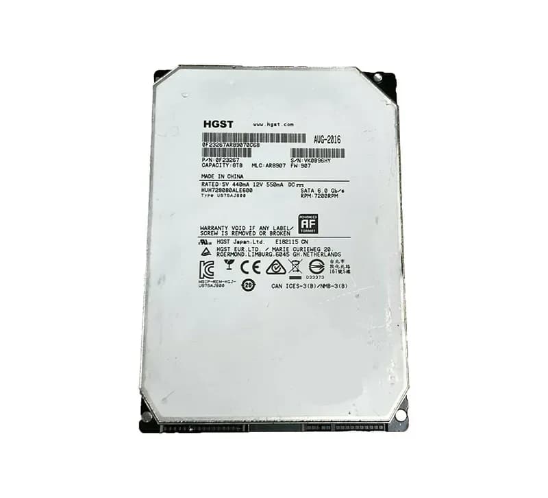 0F23267 - HGST 8TB 7200RPM SATA 6Gb/s 3.5-in Hard Drive
