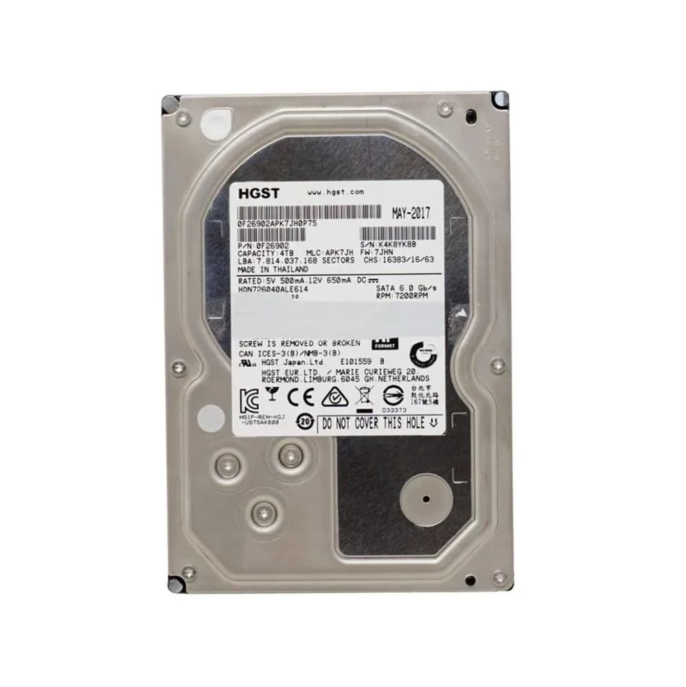 0F26902 - HGST 4TB 7200RPM SATA 6Gb/s 3.5-in Hard Drive