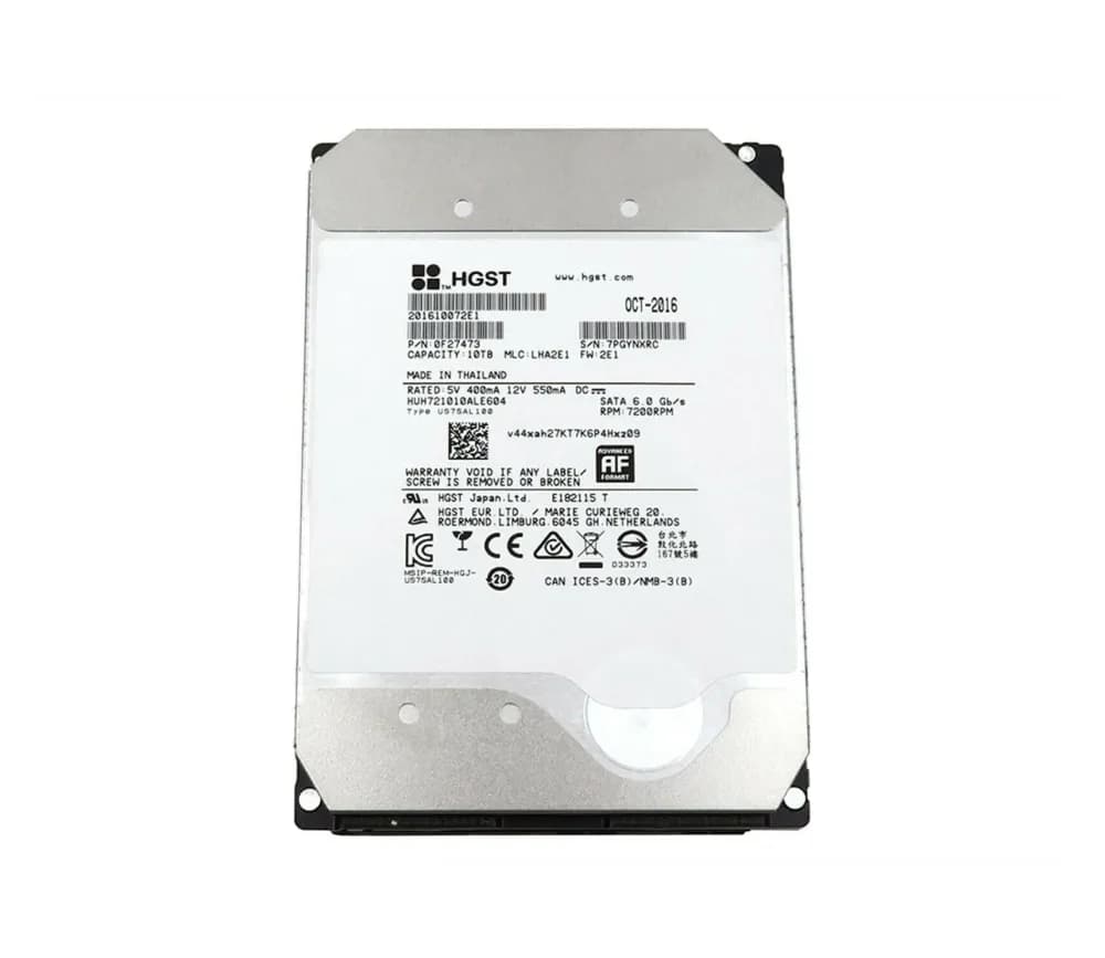 0F27473 - HGST 10TB 7200RPM SATA 6Gb/s 3.5-in Hard Drive