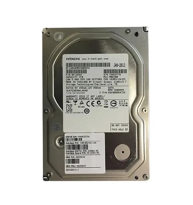 108-00255 - NetApp 3TB 7200RPM SATA 6Gb/s 3.5-in Hard Drive