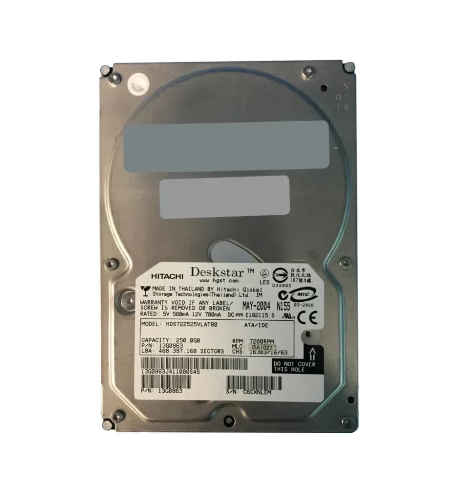 13G0863 - Hitachi 250GB 7200RPM ATA/100 3.5-inch Hard Drive