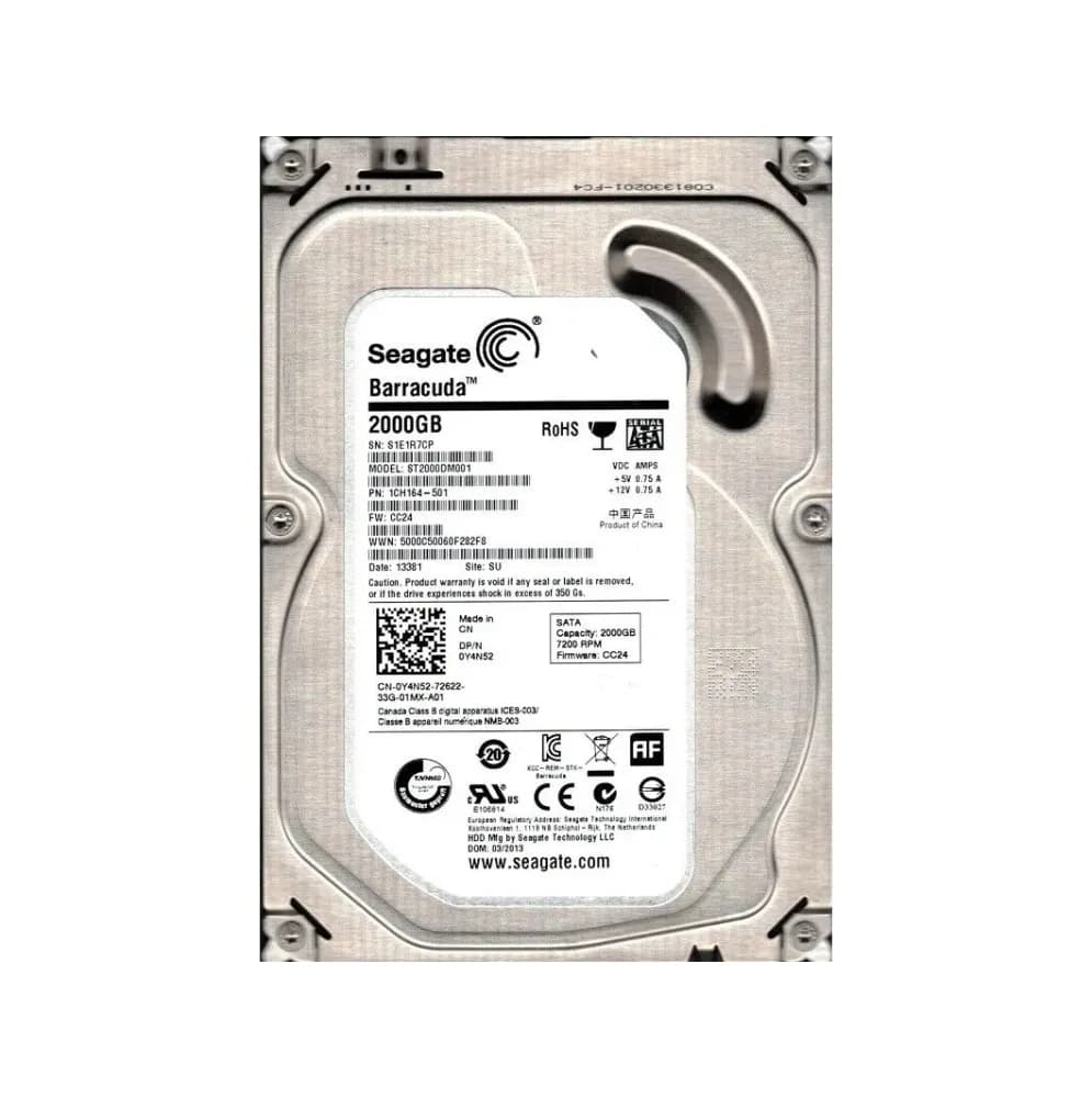 1CH164-501 - Seagate 2TB 7200RPM SATA 6Gb/s 3.5-in Hard Drive