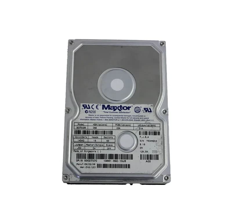 2757C - Dell 7.5GB 7200RPM IDE/ATA 512KB Cache 3.5-Inch Hard Drive