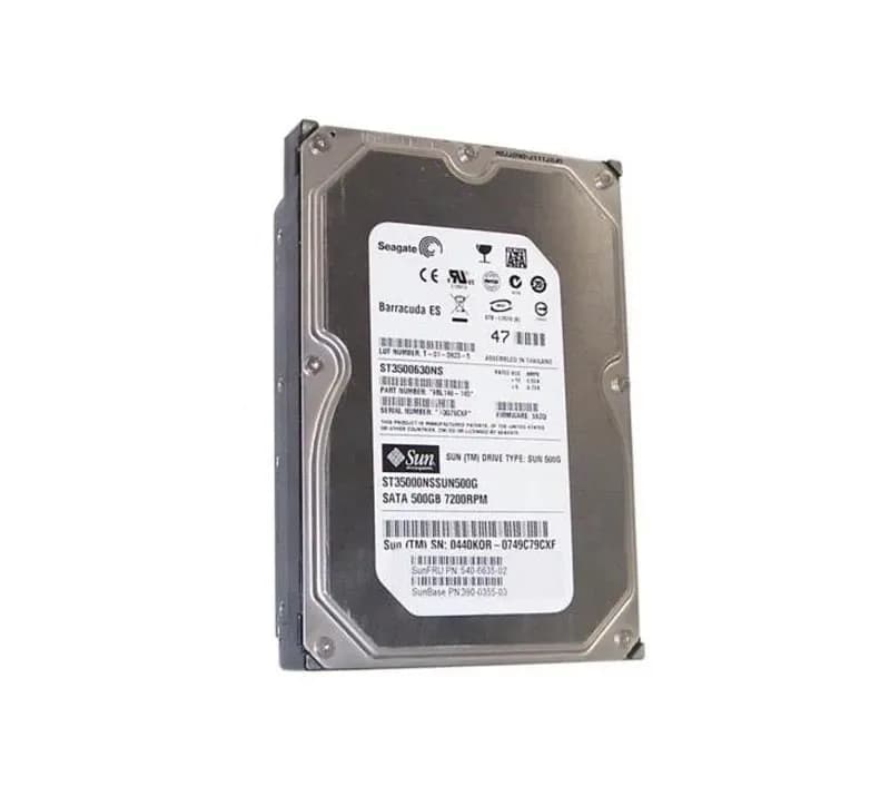 390-0355-03 - Sun 500GB 7200RPM SATA 3Gb/s 3.5-in Hard Drive