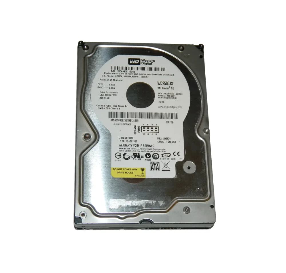 40Y8869 - IBM 250GB 7200RPM SATA 1.5Gb/s 3.5-in Hard Drive