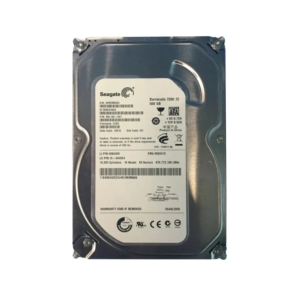 45K0405 - Lenovo 500GB 7200RPM SATA 3Gb/s 3.5-in Hard Drive