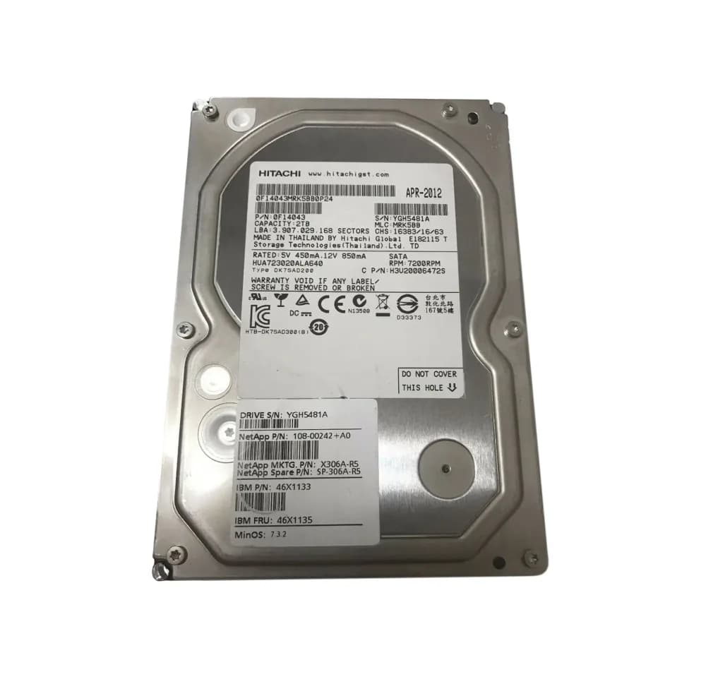 46X1133 - IBM 2TB 7200RPM SATA 3Gb/s 3.5-in Hard Drive