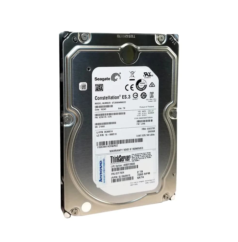 4XB0F28666 - Lenovo 2TB 7200RPM SATA 6Gb/s 3.5-in Hard Drive