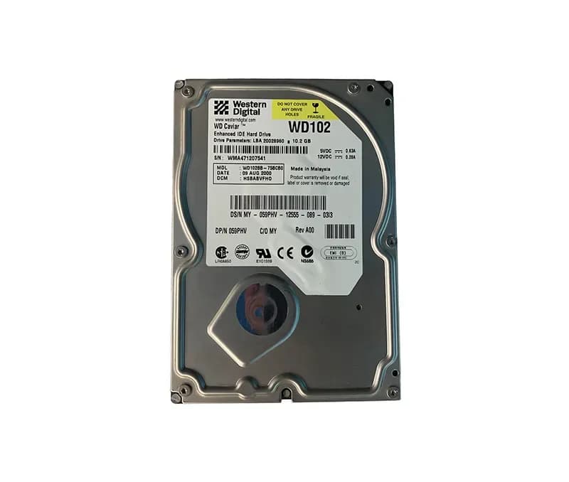 59PHV - Dell 10.2GB 7200RPM IDE/ATA 3.5-Inch Hard Drive