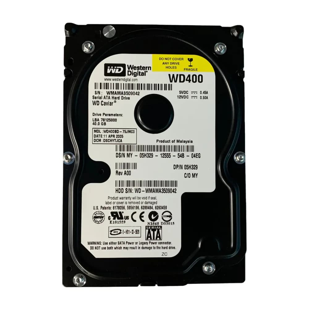 5H329 - Dell 40GB 7200RPM SATA 1.5Gb/s 3.5-in Hard Drive