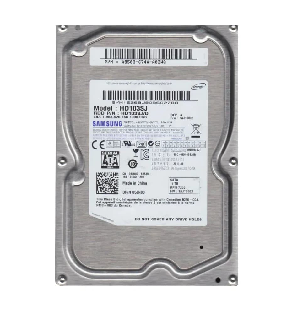 5JN00 - Dell 1TB 7200RPM SATA 3Gb/s 3.5-in Hard Drive