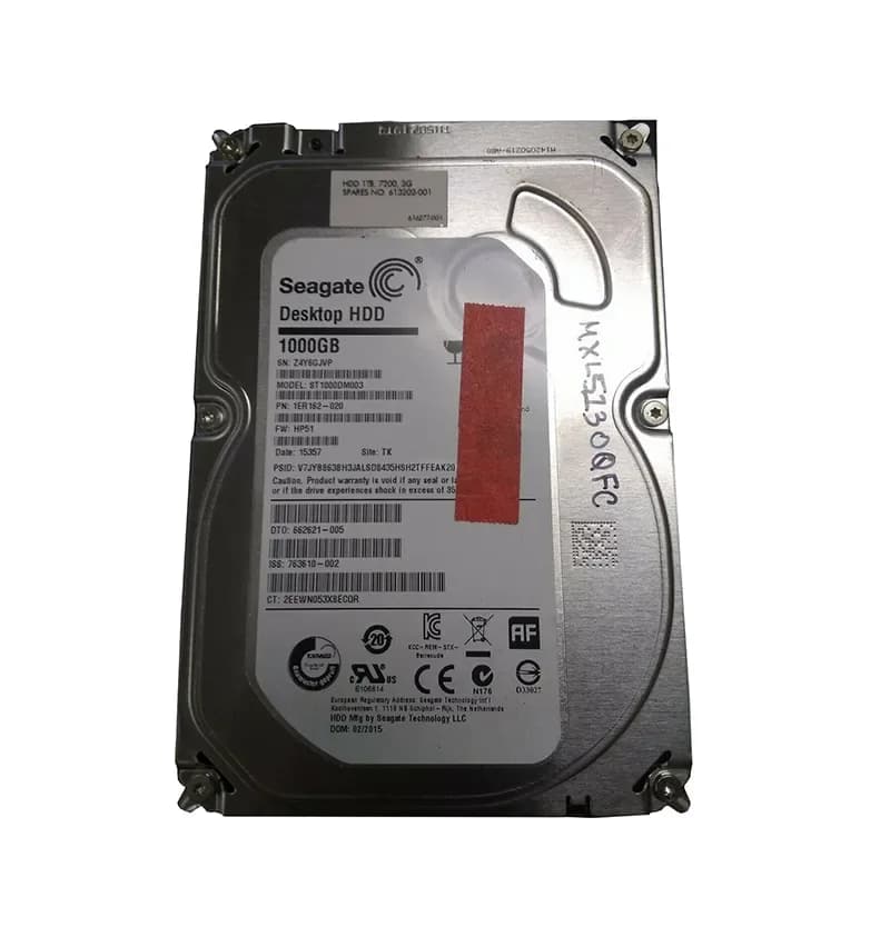 613202-001 - HP 1TB 7200RPM SATA 6Gb/s 3.5-in Hard Drive