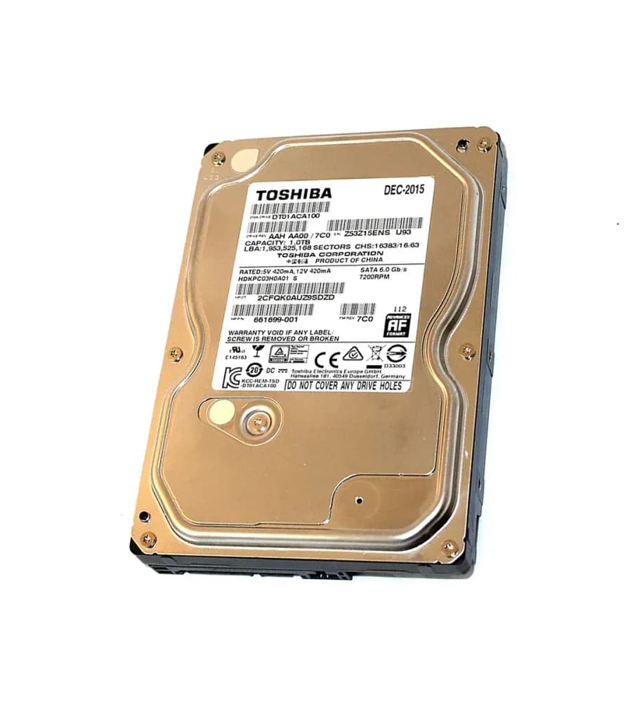 661699-001 - HP 1TB 7200RPM SATA 6Gb/s 3.5-in Hard Drive