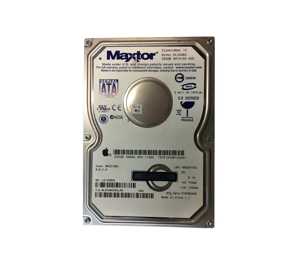 6L250M0 - Maxtor 250GB 7200RPM SATA 1.5Gb/s 3.5-in Hard Drive