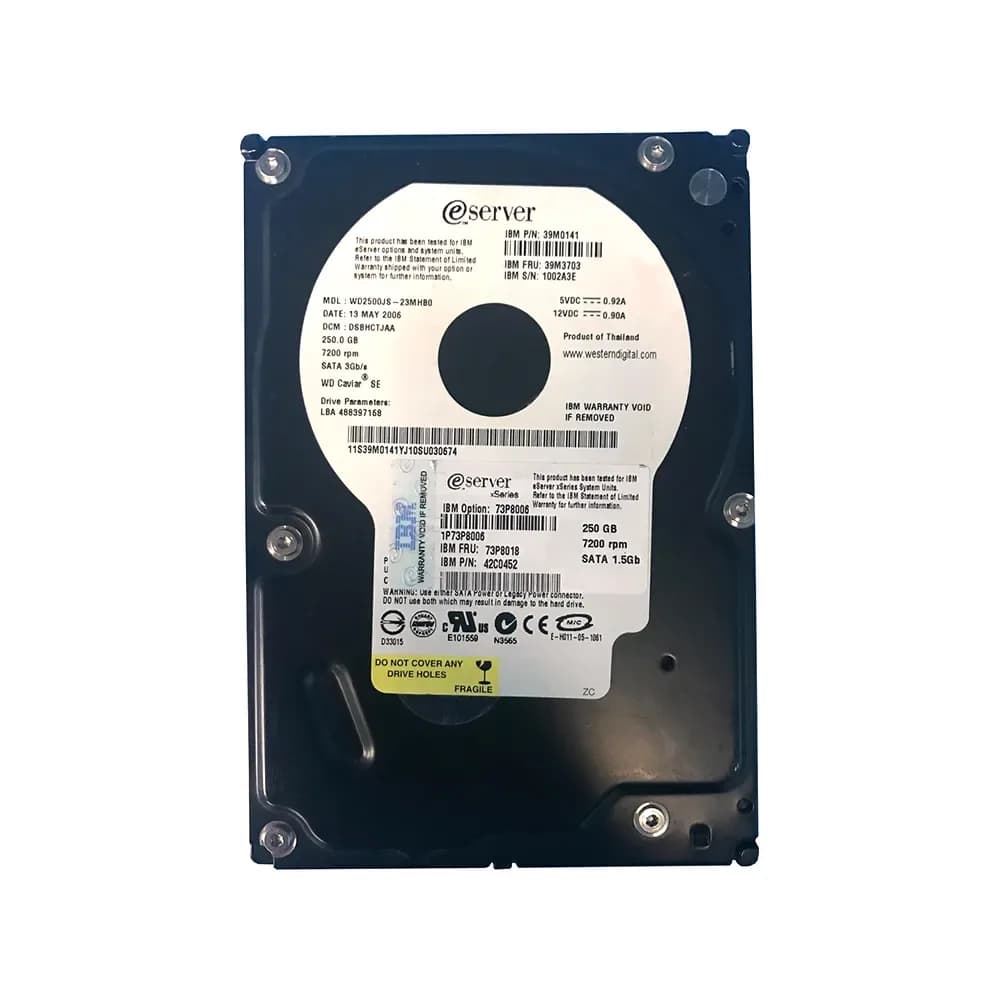 73P8006 - IBM 250GB 7200RPM SATA 3Gb/s 3.5-in Hard Drive
