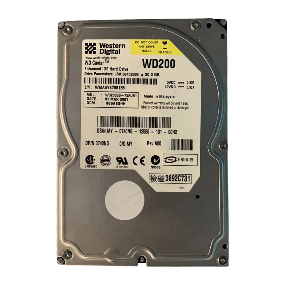 740NG - Dell 20GB 7.2K IDE Ultra ATA/100 (ATA-6) 2MB Cache 3.5" HDD