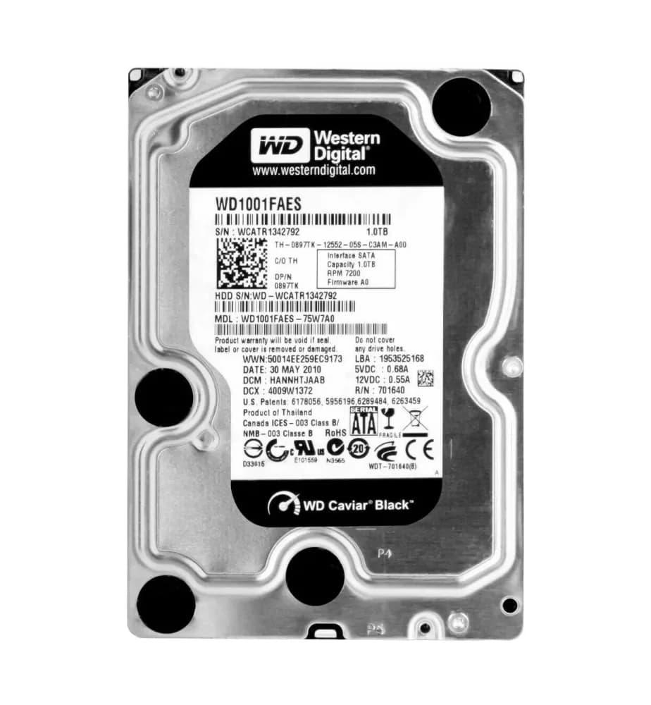 897TK - Dell 1TB 7200RPM SATA 3Gb/s 3.5-in Hard Drive