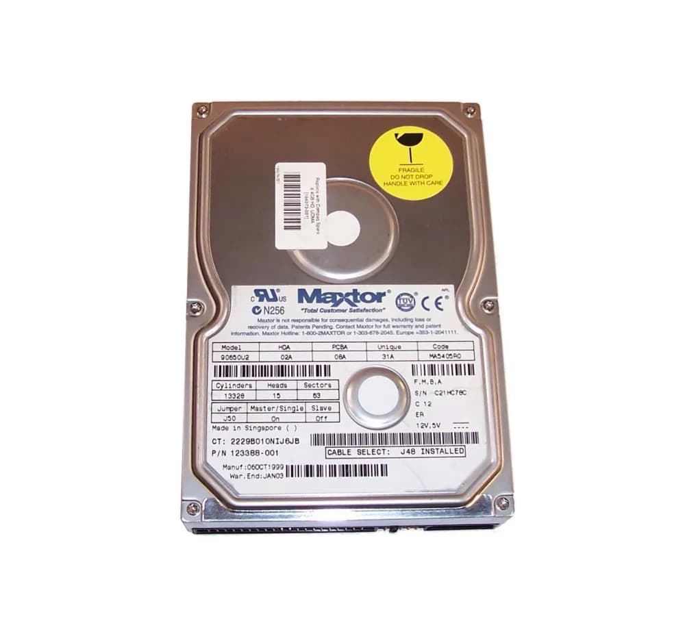 90650U2 - Maxtor 6.5GB 5400RPM ATA-66 66MB/s 3.5-in Hard Drive