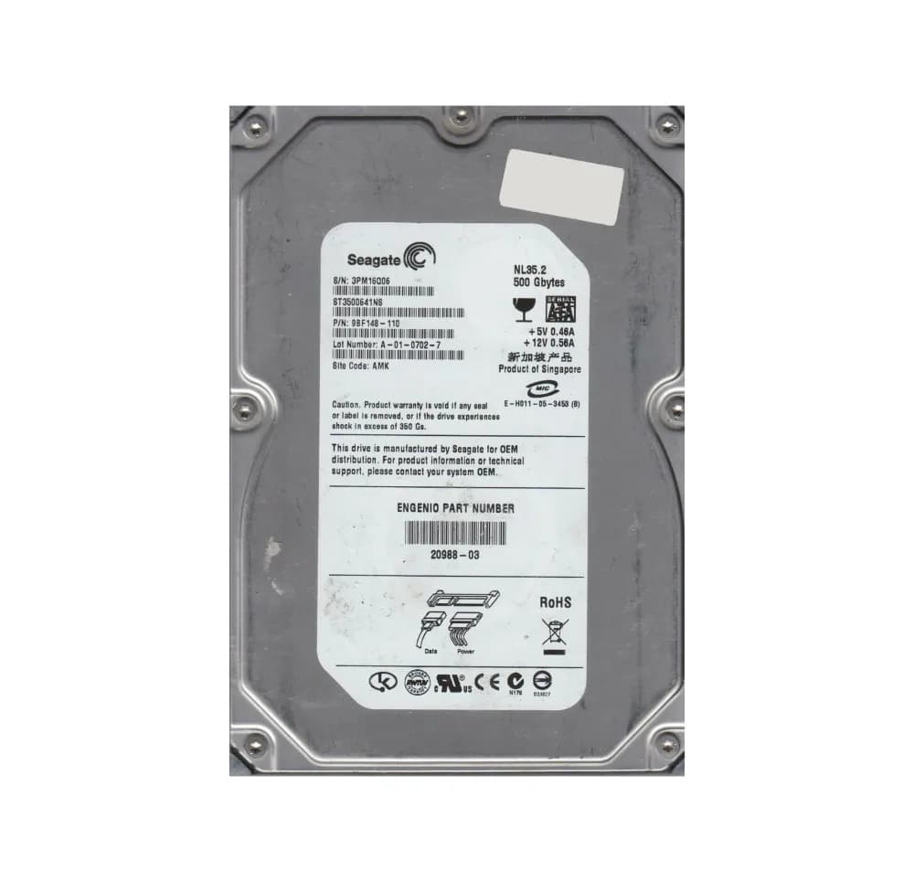 9BF148-110 - Seagate 500GB 7200RPM SATA 3Gb/s 3.5-in Hard Drive