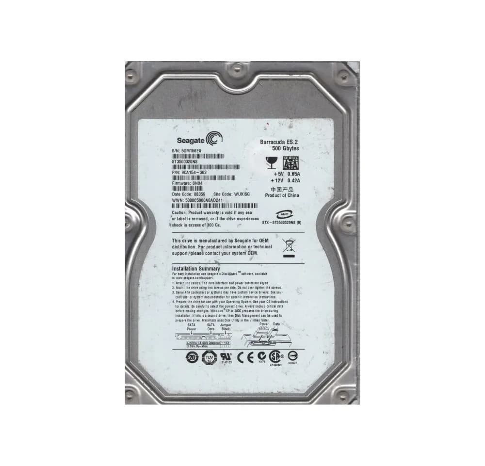 9CA154-302 - Seagate 500GB 7200RPM SATA 3Gb/s 3.5-in Hard Drive