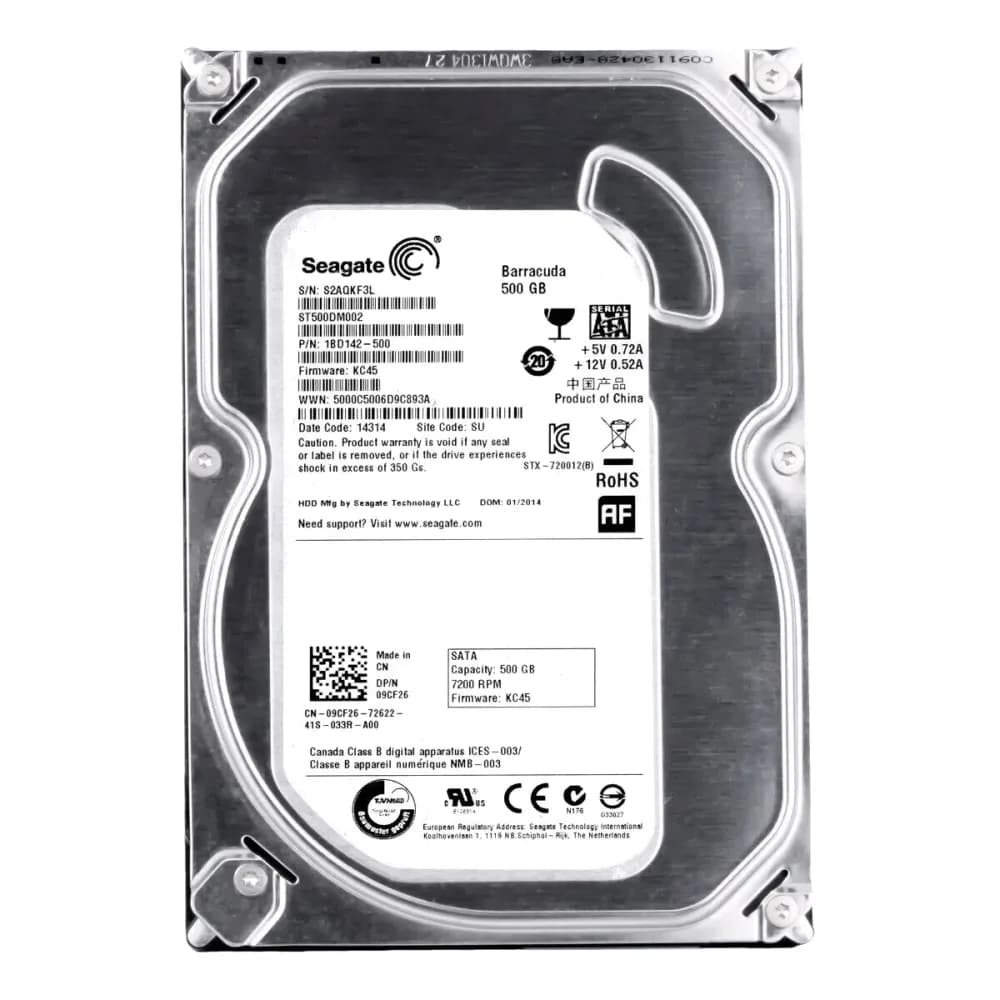 9CF26 - Dell 500GB 7200RPM SATA 6Gb/s 3.5-in Hard Drive