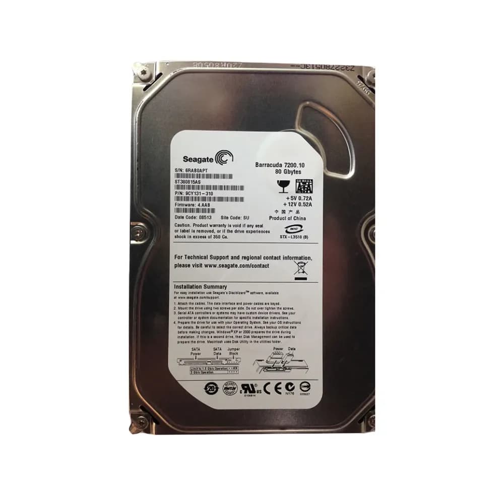 9CY131-310 - Seagate 80GB 7200RPM SATA 3Gb/s 3.5-in Hard Drive