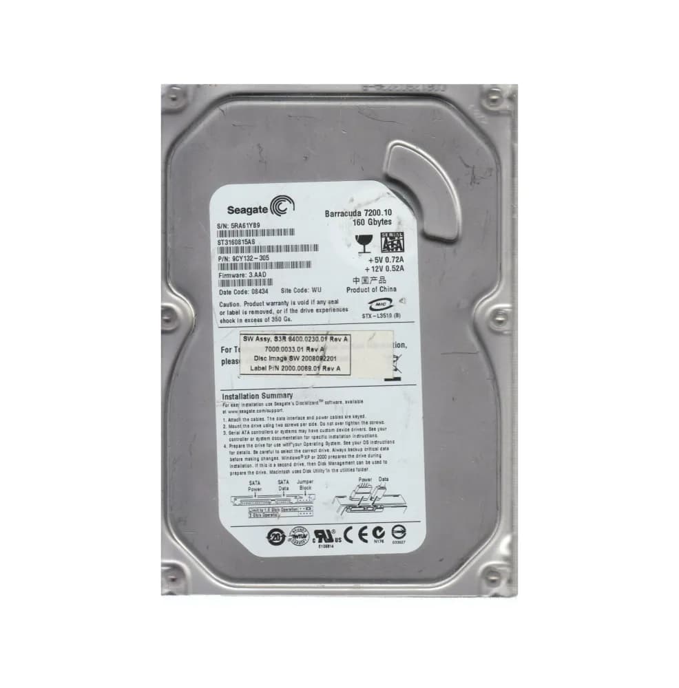 9CY132-305 - Seagate 160GB 7200RPM SATA 3Gb/s 3.5-in Hard Drive