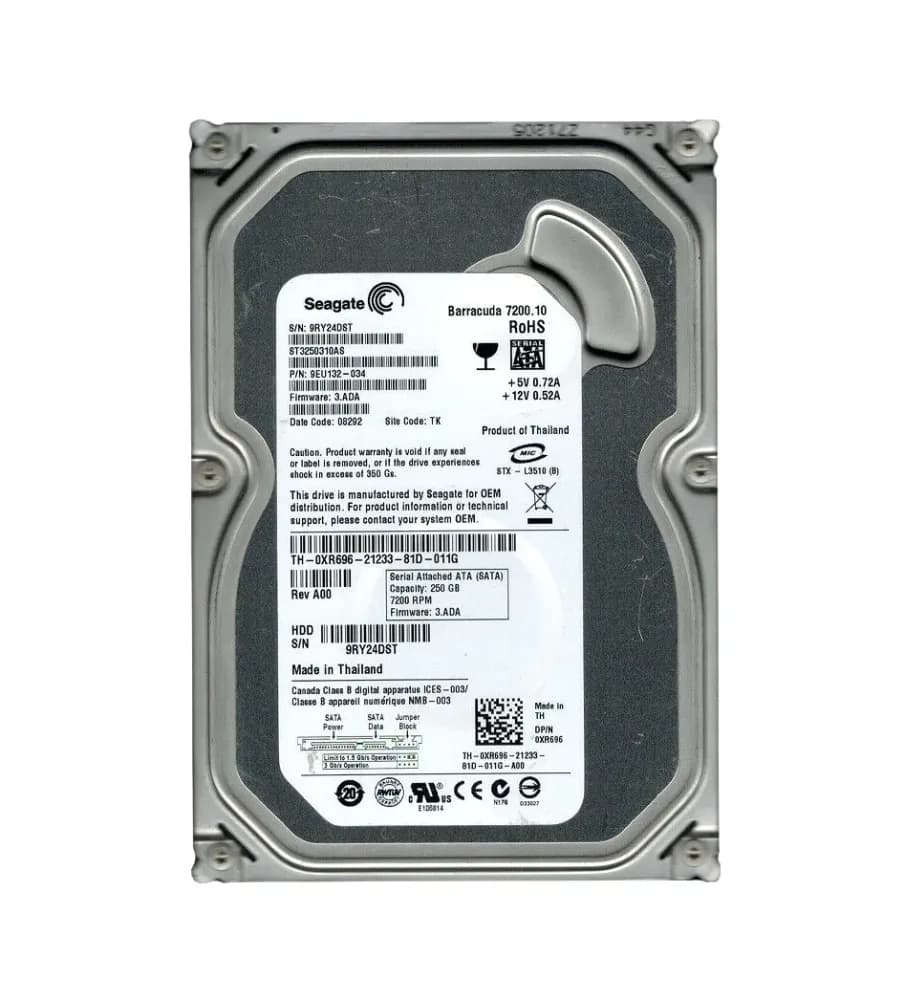 9EU132-034 - Seagate 250GB 7200RPM SATA 3Gb/s 3.5-in Hard Drive