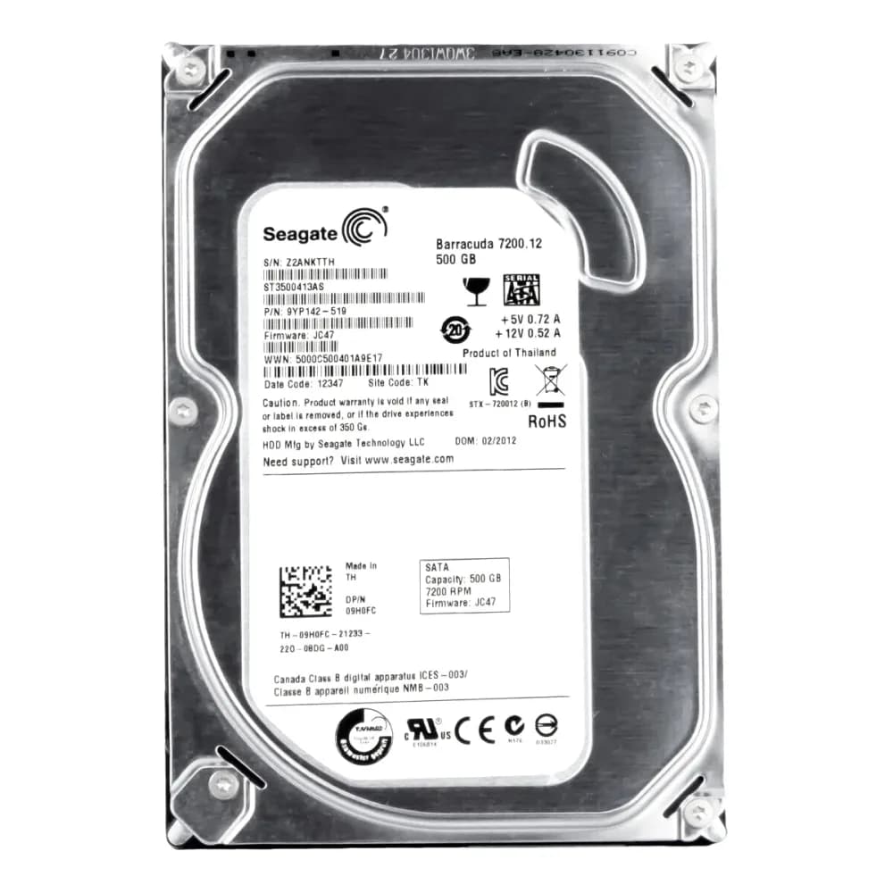9H0FC - Dell 500GB 7200RPM SATA 6Gb/s 3.5-in Hard Drive