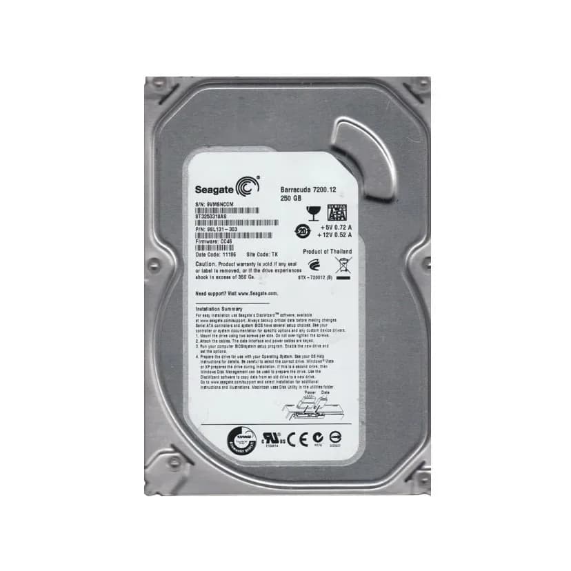 9SL131-303 - Seagate 250GB 7200RPM SATA 3Gb/s 3.5-in Hard Drive